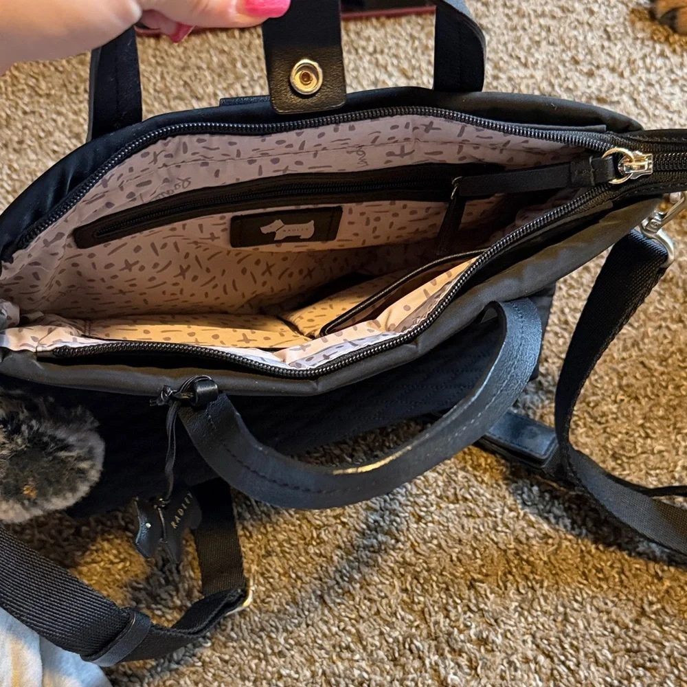 Radley London black purse to backpack - Picture 3 of 5